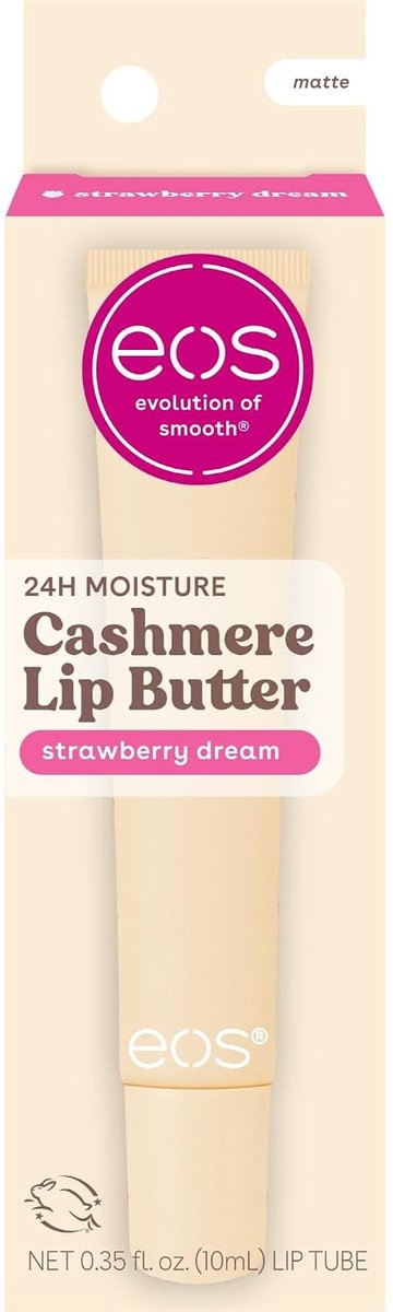 eos Strawberry Dream Lip Butter met volumegevende peptiden & sheaboter - 10ml