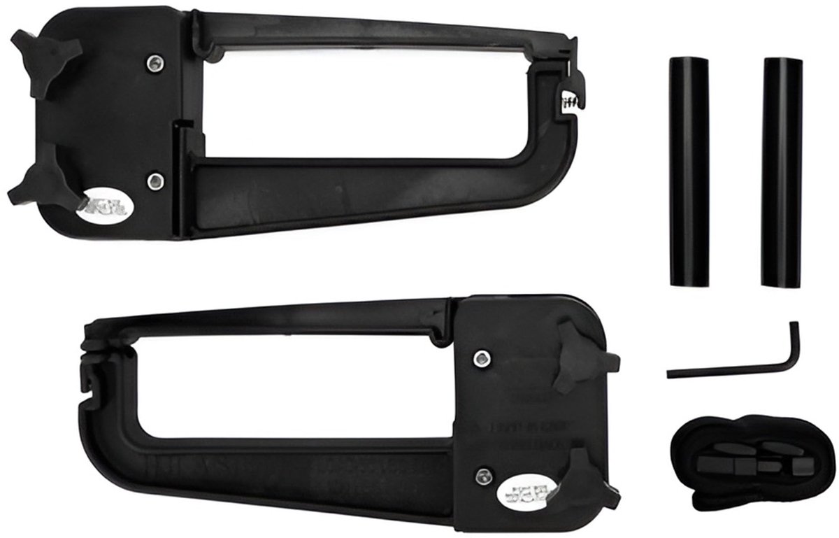SnelShoppen - Afsluitbare stoel en fietsenrek voor RV-ladder | Voor 4+ stoelen of 1 fiets | Zwart, stevig en duurzaam | Ideaal voor camping en buitena
