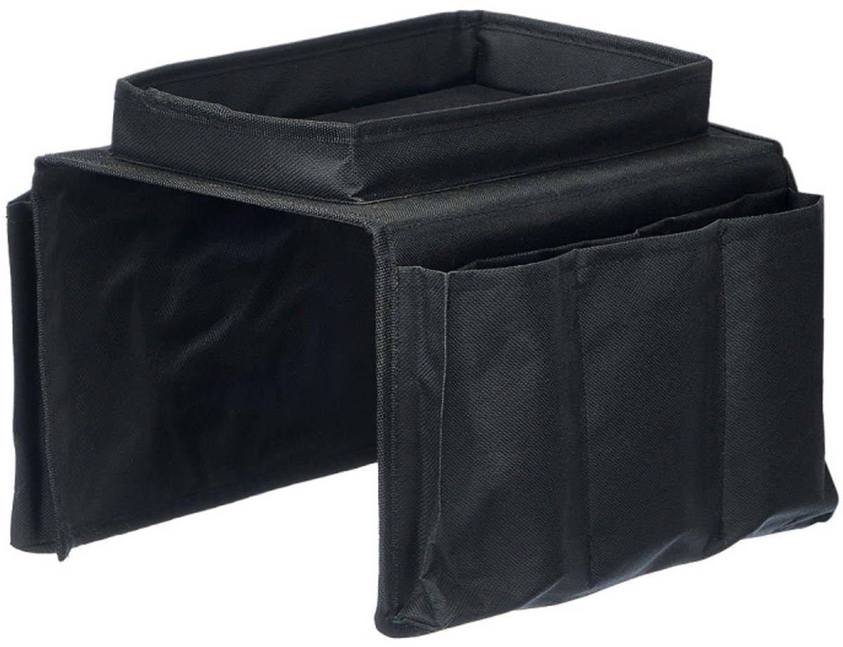 Bank Organizer met 6 Vakken - 18,5 x 31 x 5 cm - Armleuning Opbergzak voor Afstandsbediening en Telefoon - voor Bank en Fauteuil