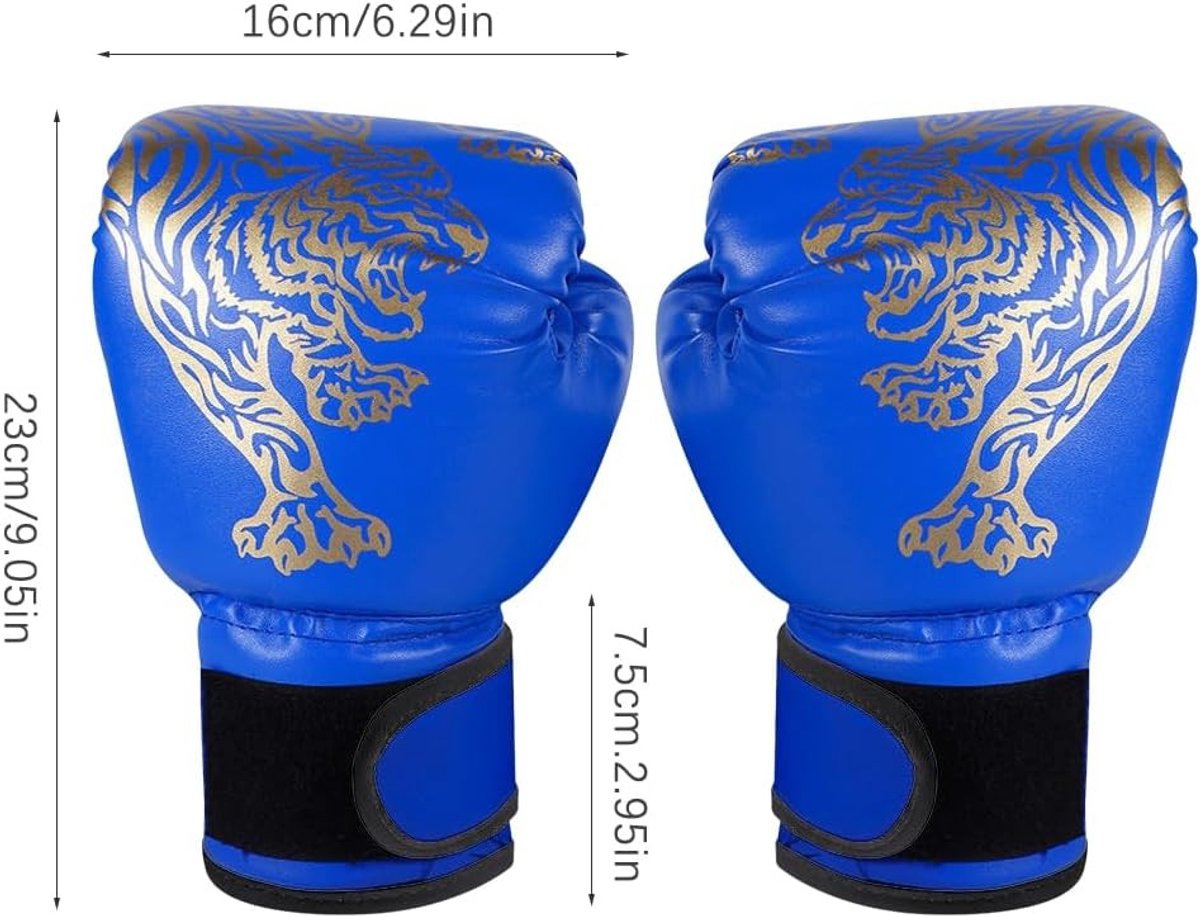 Junior Sparring Handschoenen voor Kinderen, Ideaal voor Bokstraining, Leeftijdsgroep 3-12 Jaar, PU Materiaal, Veilig en Comfortabel