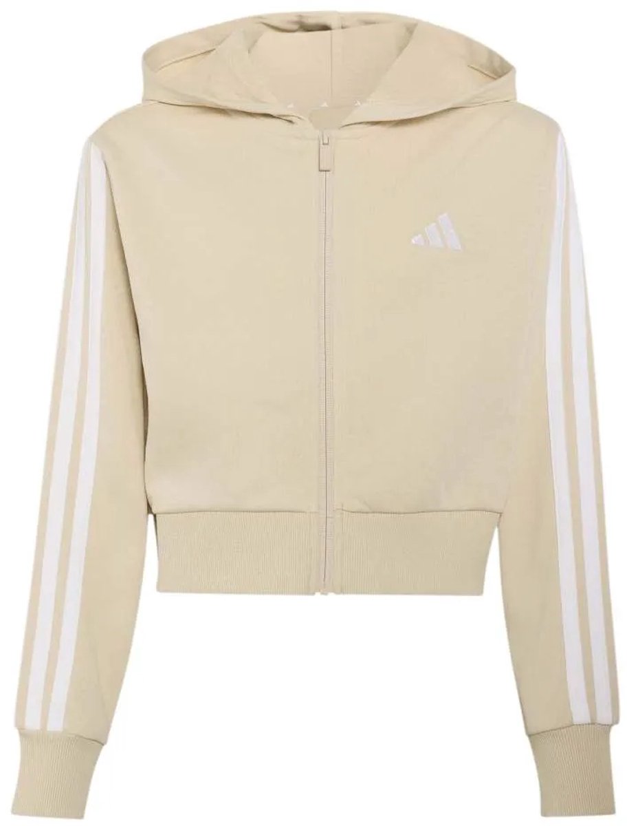 Adidas Essentials Sweatshirt Met Rits 14-15 Years Meisje Wit