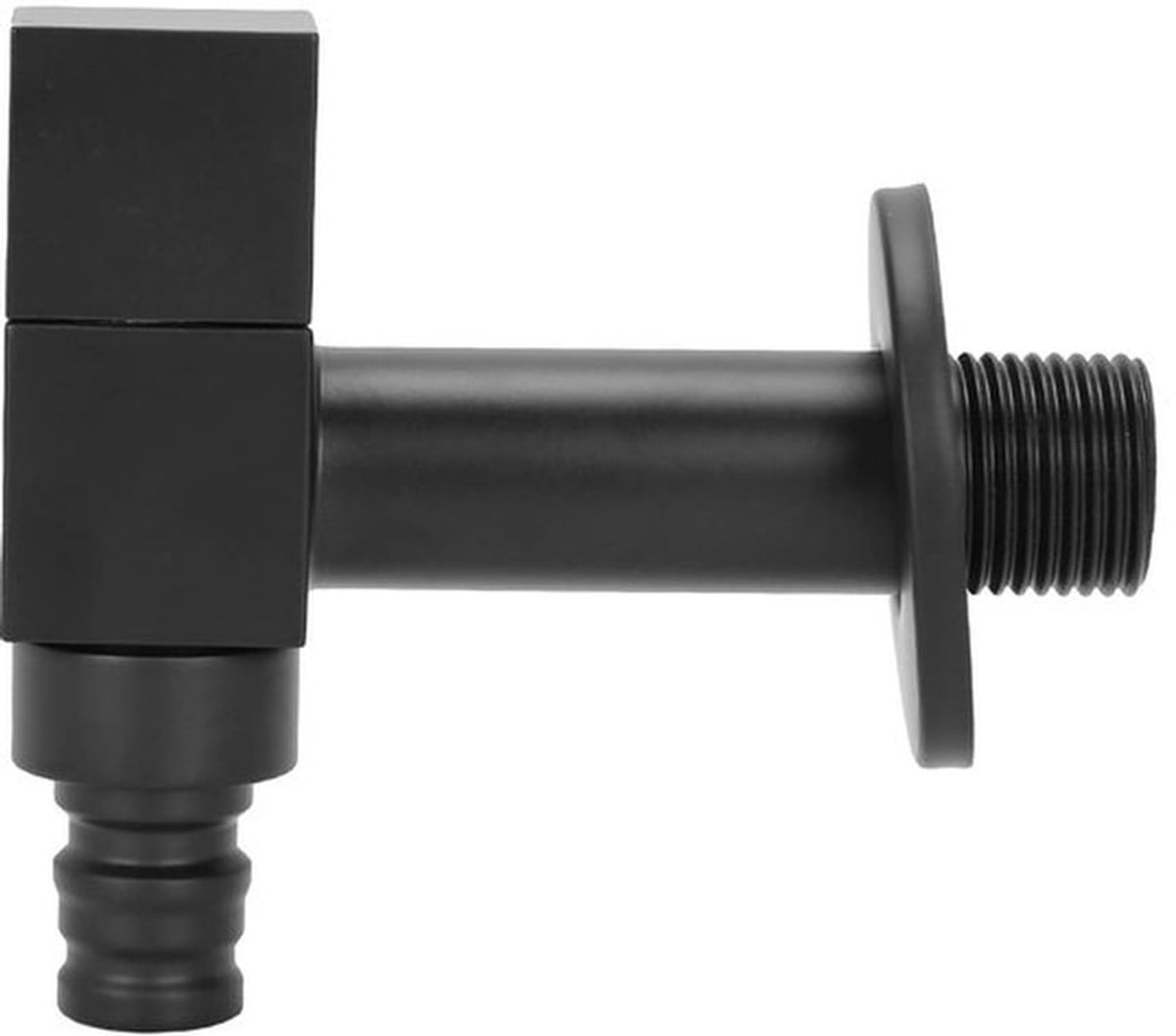 Waterkraan Volledige Koper - Wandbeugel - Keuken/Badkamer - Zwart - 218g - Controleklep Koper - Kraan