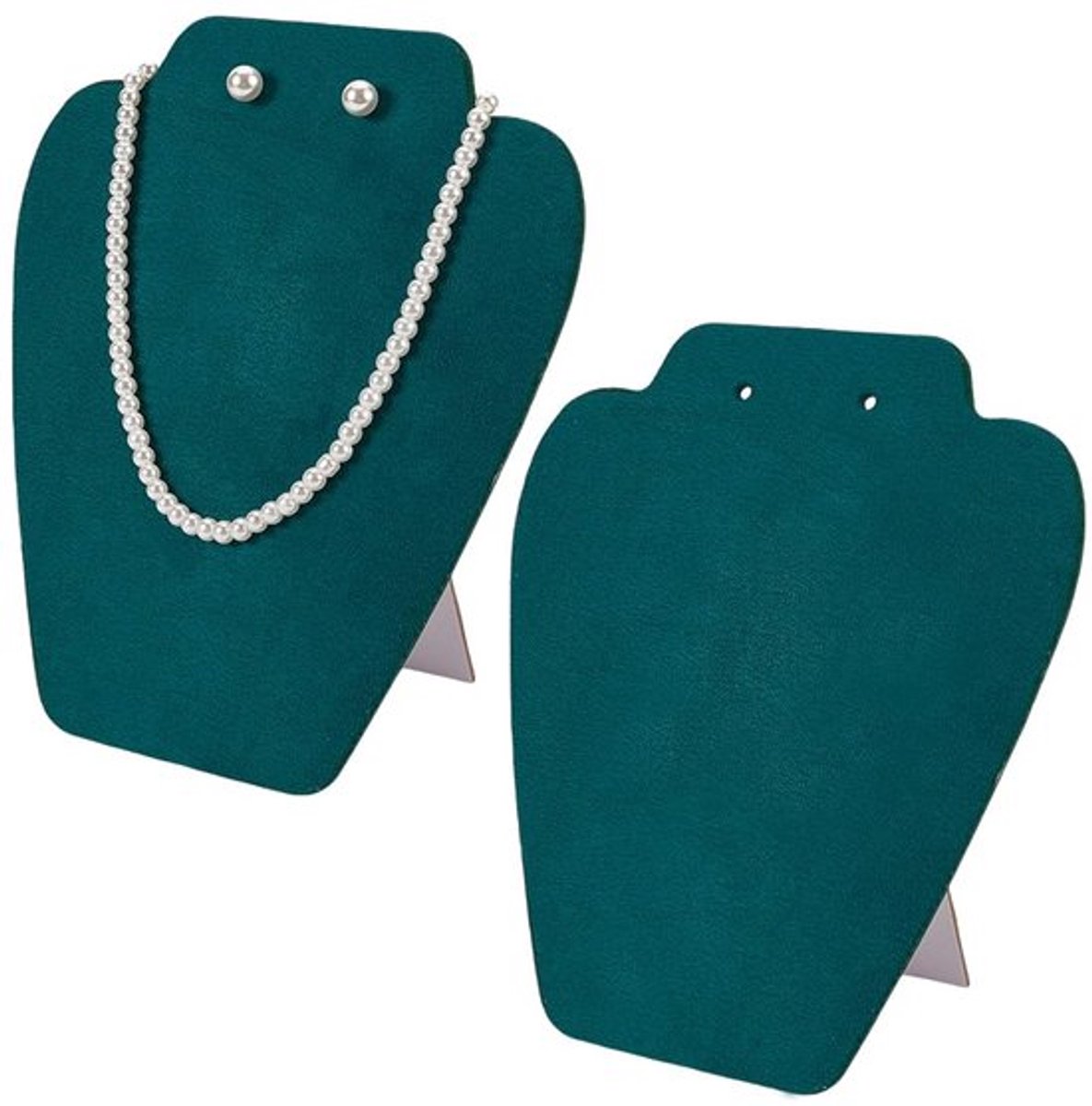Sieradenhouder Met Fluwelen Display - Sieradenrek - Ketting Houder - Oorbellen Hanger - Mannequin Model - 195Mm Hoogte - Sieradenstandaard