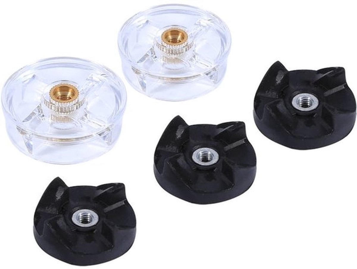 Rubber Tandwielen Set - Vervangende Onderdelen - Geschikt voor Magic Bullet 250W - Duurzaam Plastic/Rubber/Metaal - Inclusief 5 Gears - Mixergereedschap