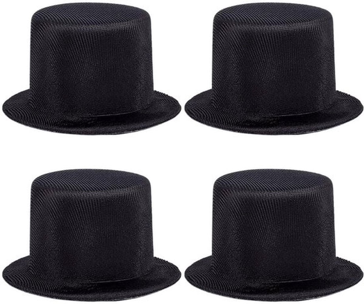 Mini Top Hoeden - Duurzaam Polyester - Decoratieve Ambachten - Kerst DIY - Sneeuwman Hoeden - Multifunctionele Hoeden - Diameter 9 cm - Decoratiehoeden