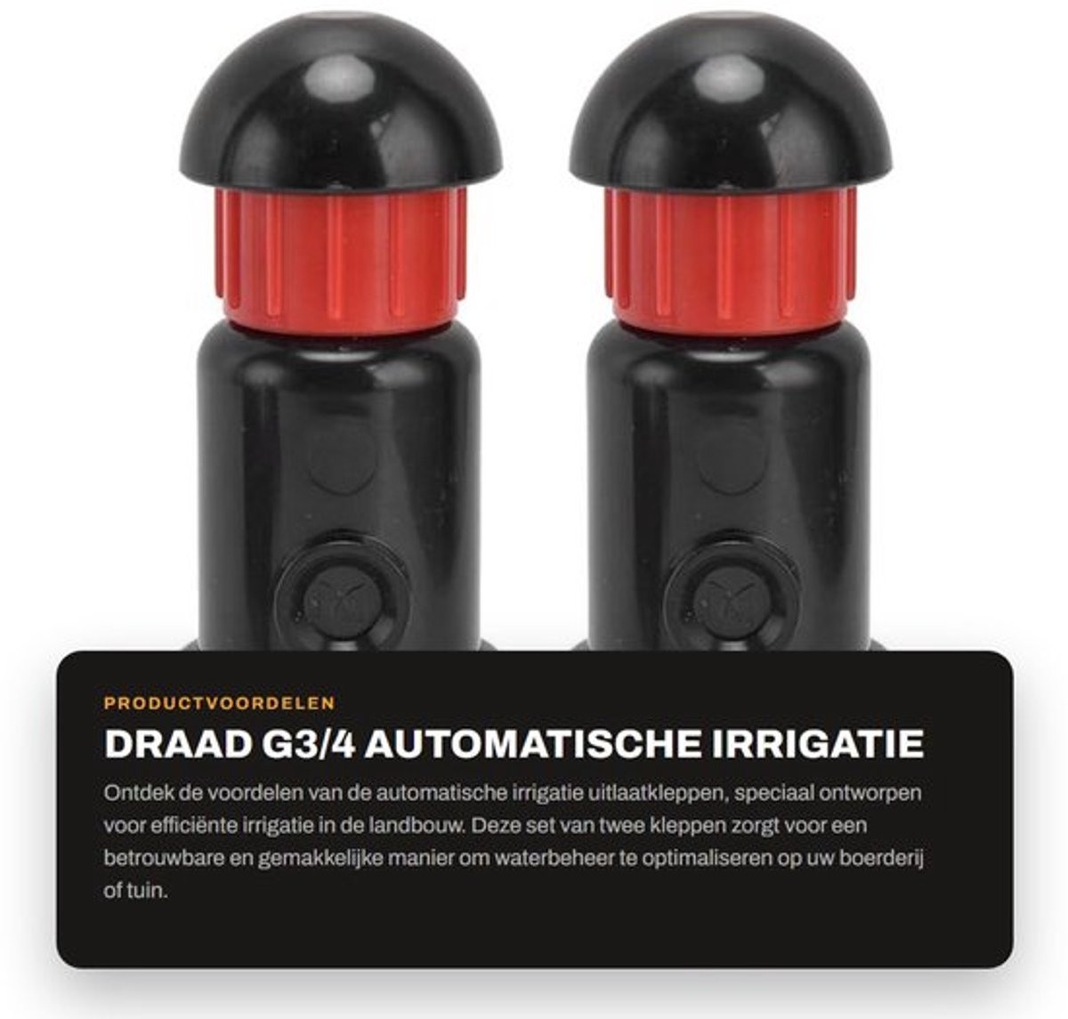 Uitlaatklep Automatisch - Irrigatie-uitlaatklep - G3/4 Fitting - Kunststof - 2 Stuks - Werkdruk 16Mpa - Irrigatieklep