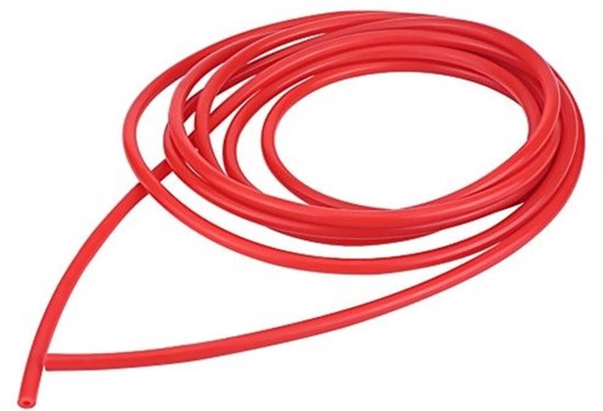 Vacuümbuis 5 meter - Siliconenrubber - Binnendiameter 4 mm - Buitendiameter 9 mm - Temperatuurbereik - Universeel - Siliconenslang