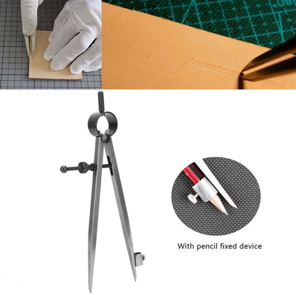 Wing Divider Nauwkeurig - Koolstofstaal - Lichtgewicht - Compact - Eenvoudige Bediening - Geschikt voor Geometrie - Tekenkompas