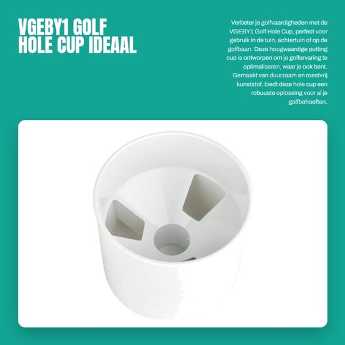 Golfhole Hoogwaardige Kunststof - Golfaccessoire - Tuin/achtertuin - Oefenmateriaal - Lichtgewicht - Duurzaam - Golfcup