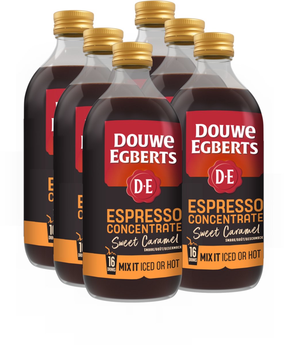 DOUWE EGBERTS Espresso Concentrate Caramel 6 x 485 ml