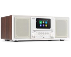 DAB radio - Audizio Palmi - Radio met cd speler - Bluetooth radio - FM, DAB+ en USB - Wit