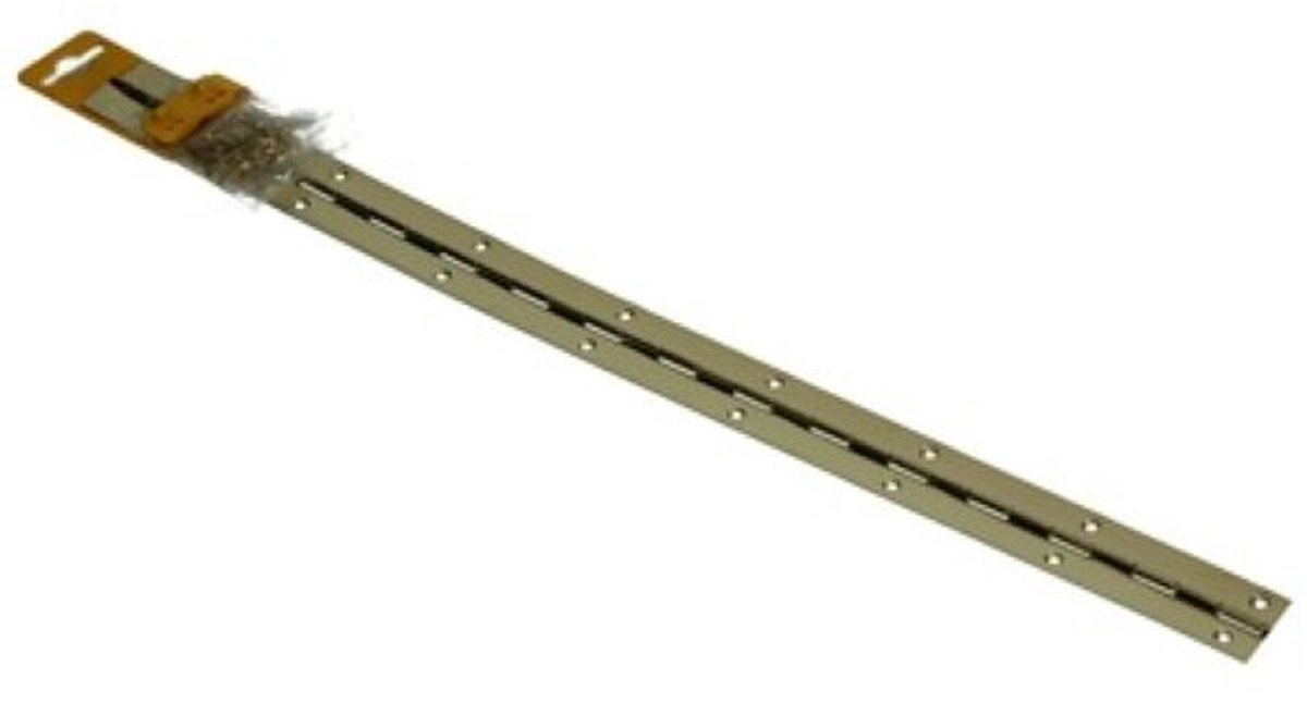 Mack Pianoscharnier Vermessingd 48 cm x 32 mm – Doorlopend Scharnier voor Kasten en Meubels