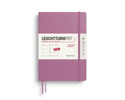 Leuchtturm1917 - 2027 - Agenda - Weekly Planner - A5 Medium 15x21cm - dusty rose - hardcover