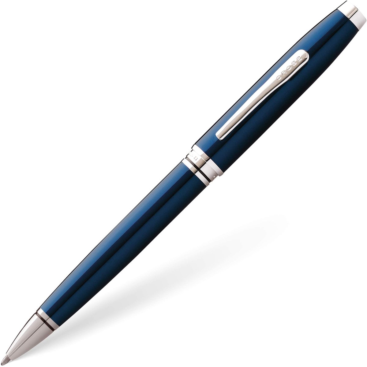 SnelShoppen - Cross Coventry Balpen Blauw/Chroom - Lijnbreedte M, Inclusief Geschenkverpakking - Perfect voor Kantoor en Cadeau