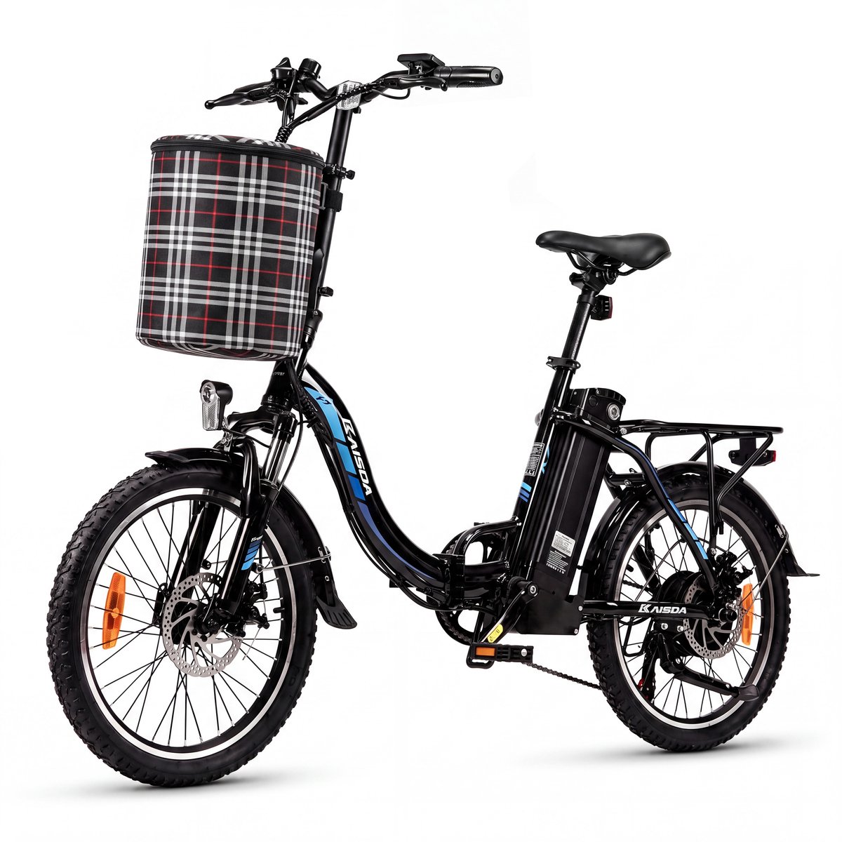 20-inch waterdichte aluminium Elektrische vouwfietsen - Elektrische fiets - Actieradius 100km - Verwijderbare batterij 36V13Ah - Motor 250W - Shimano 7 versnellingen - 20 Inch opvouwbare City Commuter E-Bike - Zwart thumbnail 2