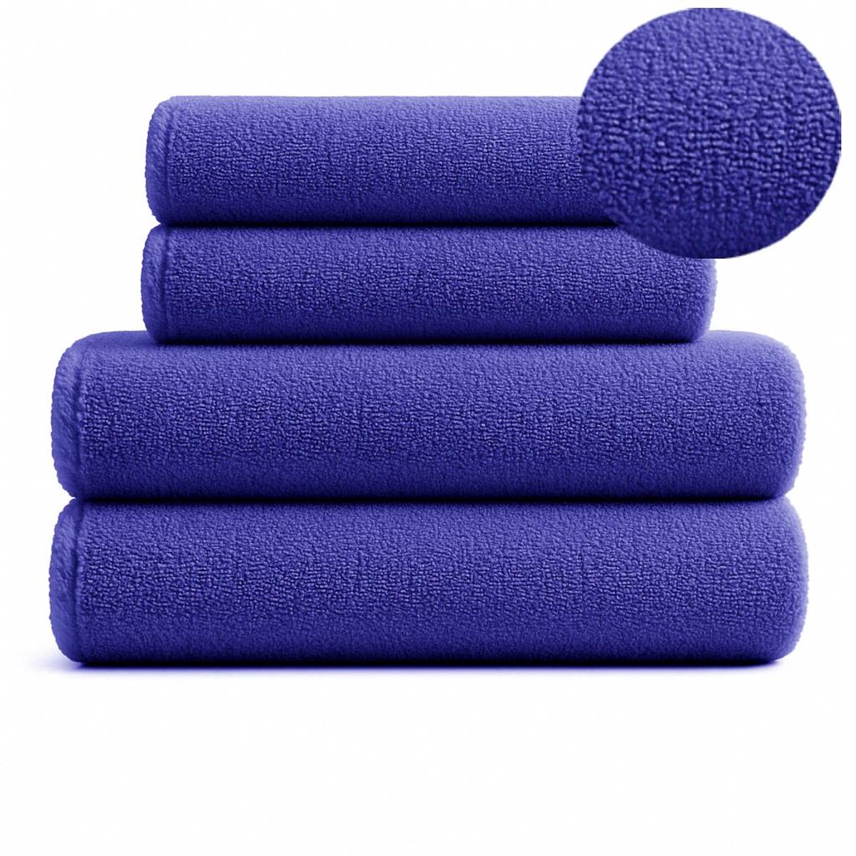 KONEY - Handdoekenset 4-delig - Diana - 2 x 50 x 90 cm + 2 x 70 x 140 cm - Korenbloemblauw