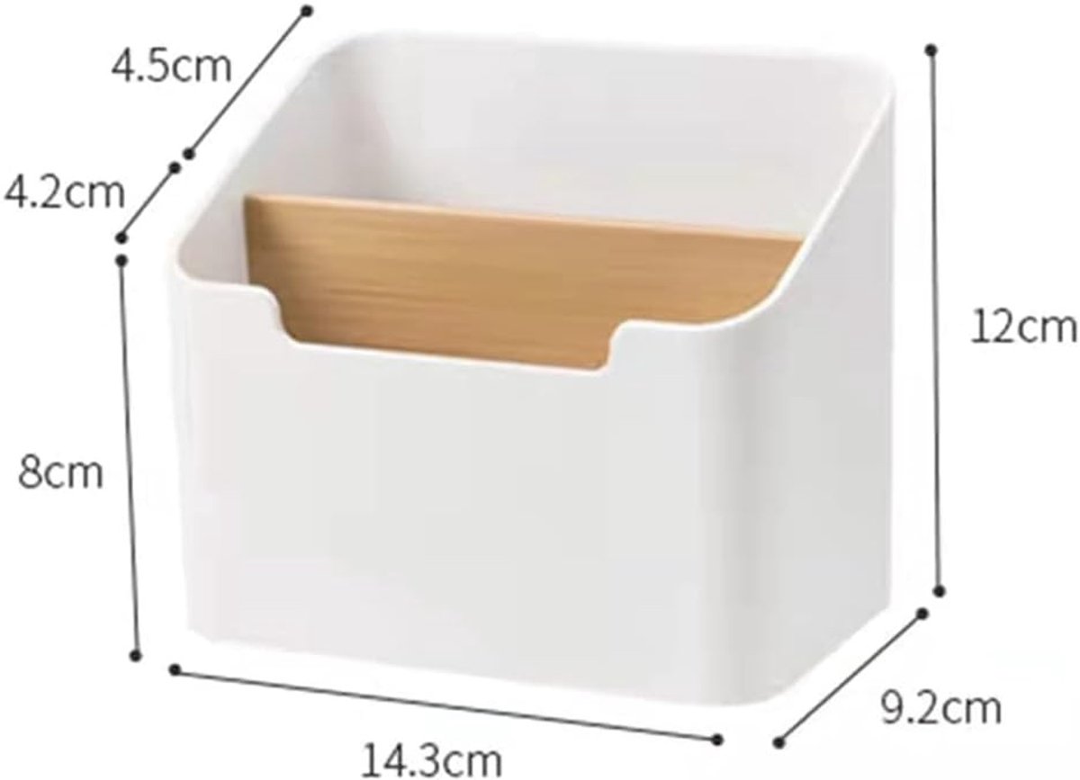 Bureau Organizer - Desktop Opberger - Kantoor Organiseren - Gemaakt van Rubberhout - 143 x 92 x 12 cm
