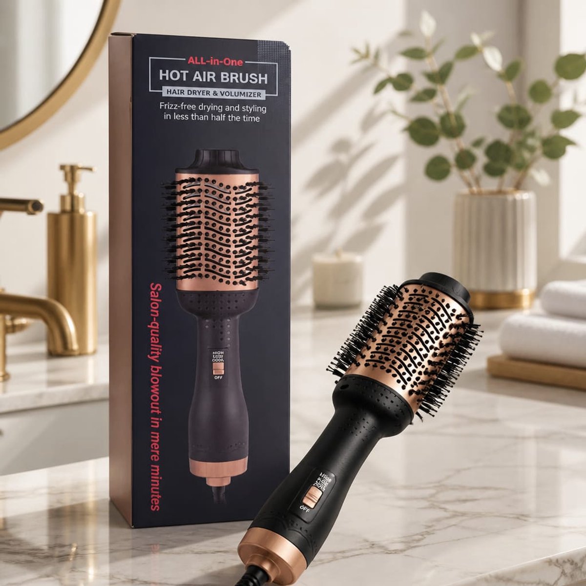 Multistyler Wet to Dry Fohnborstel One-Step Volumizer Plus - 2-in-1 stylingtool - 4 verschillende warmtestanden