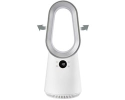 TRONIC Bladloze tafelventilator met afstandsbediening 50,7 cm - 10 standen - 24W - Wit - Ventilator