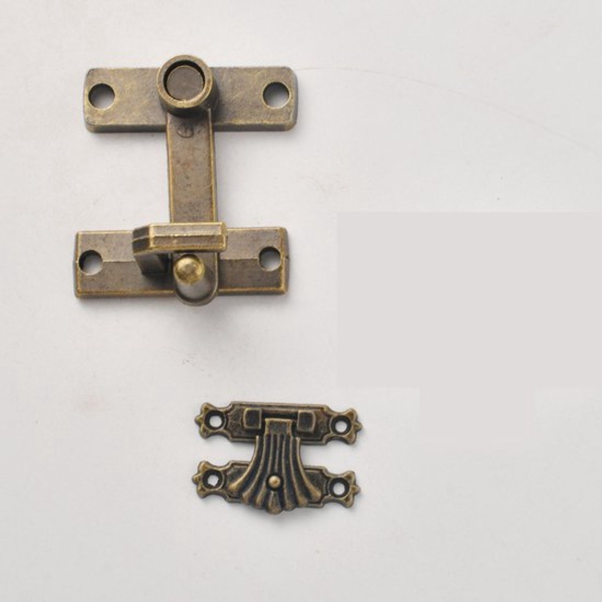 Legering geval gesp sluiting houten geval gesp sluiting hardware accessoires legering deurslot raamslot