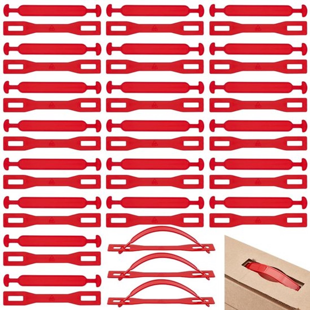 Doosgrepen 120 Sets - Verhuisbanden - Handgrepen - Vervangende Handvatten - Kartonnen Dozen - Hoogwaardig Kunststof