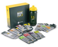 U-Sport Sportvoeding Try-out Box - Kennismakingspakket - 13 Producten + Gratis Bidon - Ideaal Sportcadeau