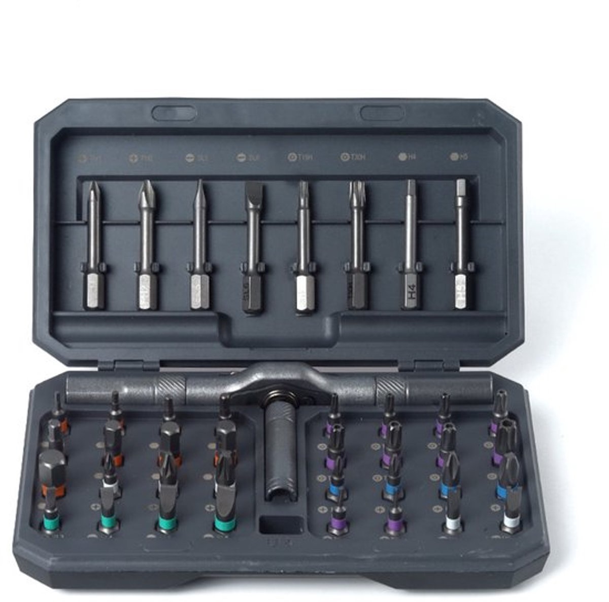 Deze 42-in-1 schroevendraaierset bevat een multifunctionele ratelschroevendraaierset (met opbergdoos) en een reparatieset die geschikt is voor computers, brillen, fietsen, horloges, deurbellen, meubels en doe-het-zelfprojecten.