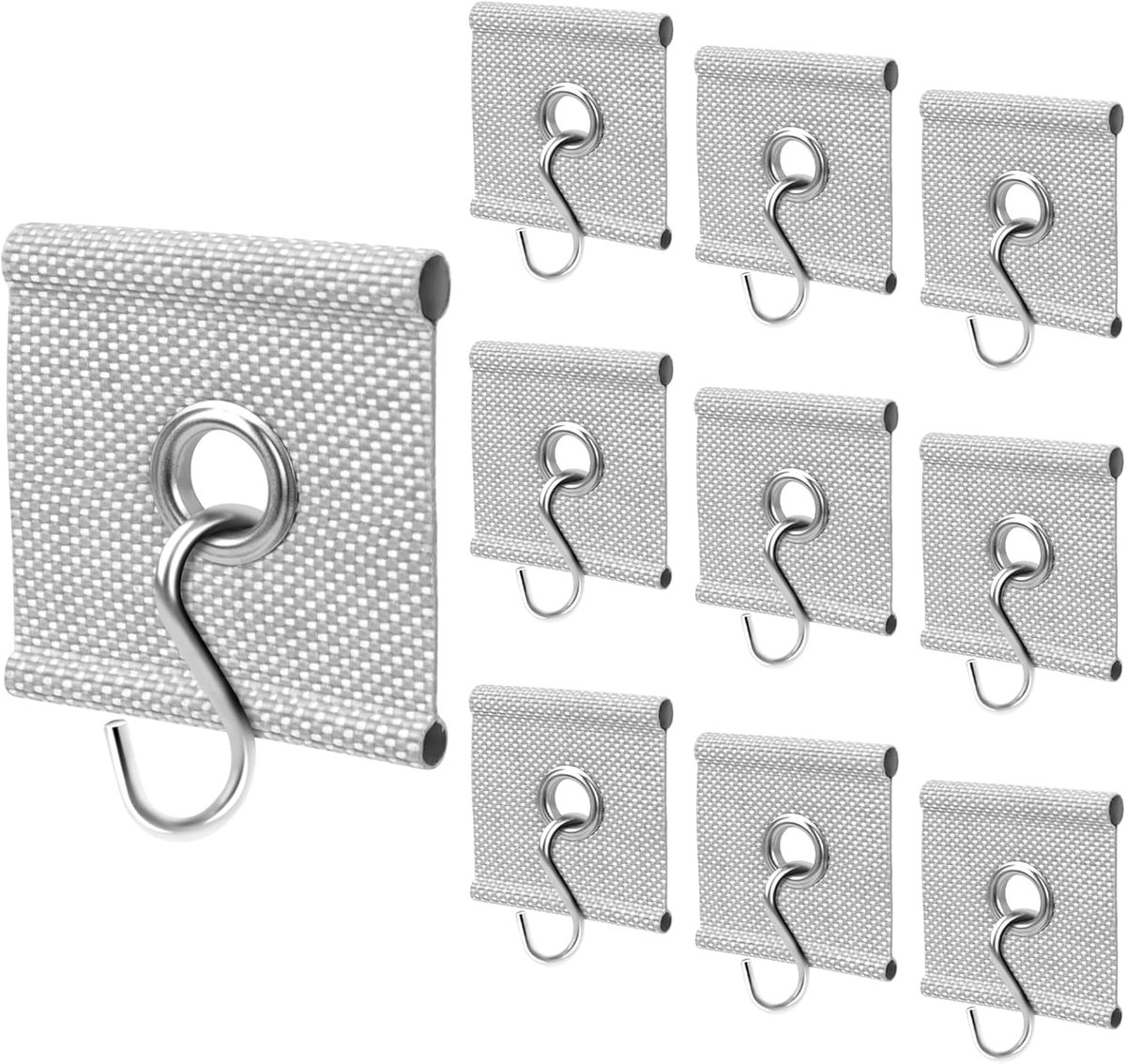 10 stuks RV zonneschermhaken, geschikt voor buisrails 5/6 mm, 7/8 mm, zware RV zonnescherm