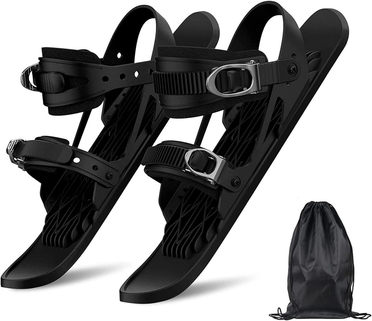 Sneeuw mini skates, korte mini skates grootte korte skates snowblades ski's, draagbare sneeuw wintersport schaatsen