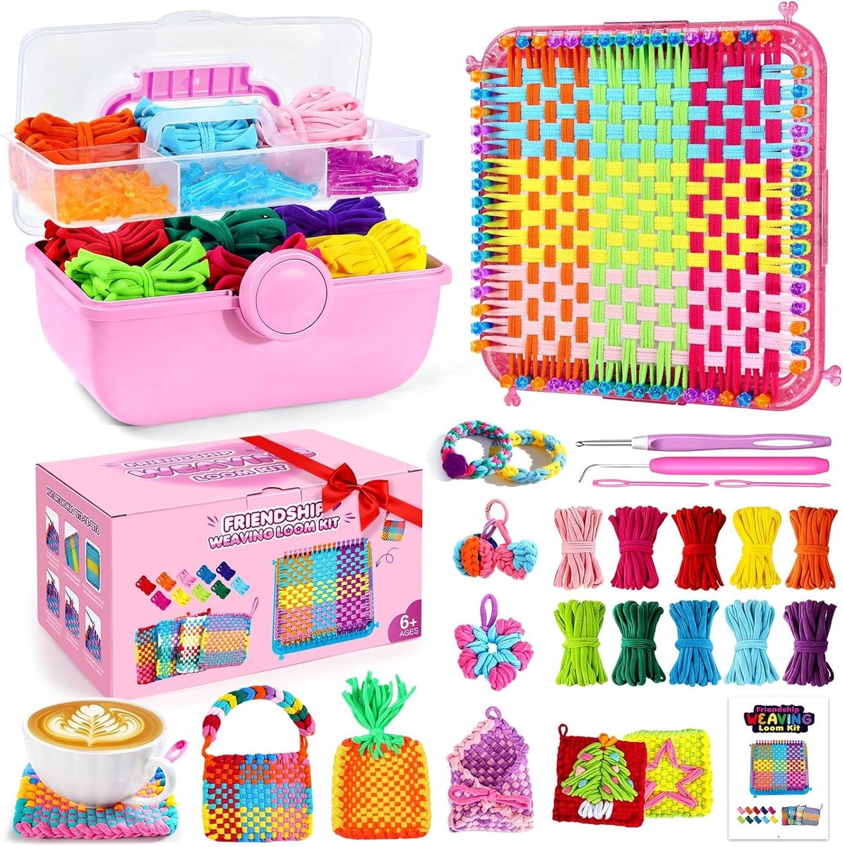 Creatieve set met 360 haarkrullen voor volwassenen en kinderen van 6 tot 13 jaar, ideaal als cadeau voor mannen en vrouwen, perfect voor knutselen en spelen