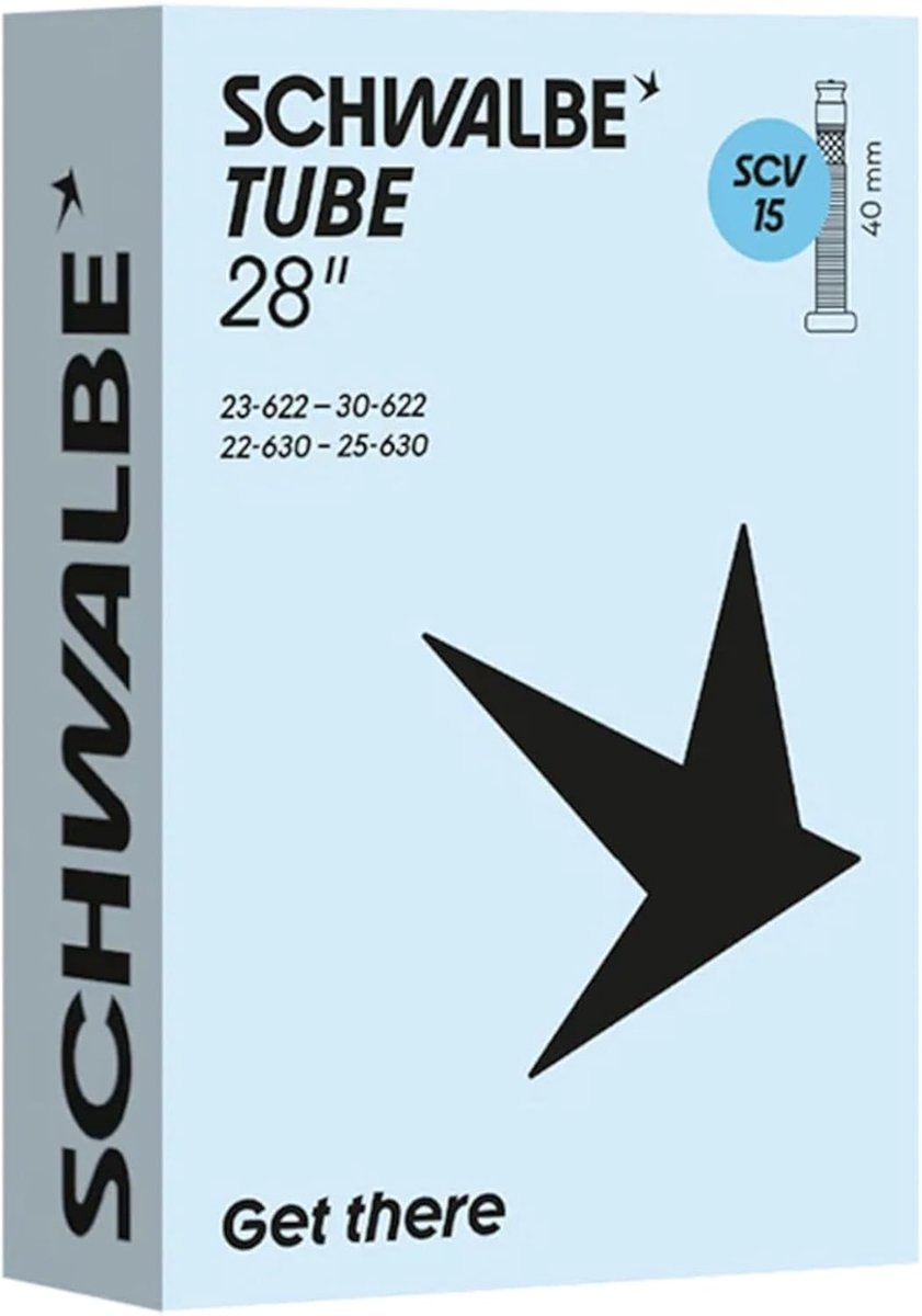 SnelShoppen - 28 inch Fiets Binnenband Dunlop Type SCV15 - Lekvrije Rubber Binnenband voor Racefiets, Stadsfiets en Hybride Fietsen - Geschikt voor 28