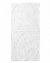 LINNICK Strandlaken Velours Katoen Sun Beach 100x200cm - white - Strandlaken Groot - Strandlaken 100x200 - Strandlaken Katoen - Strandlaken Beach