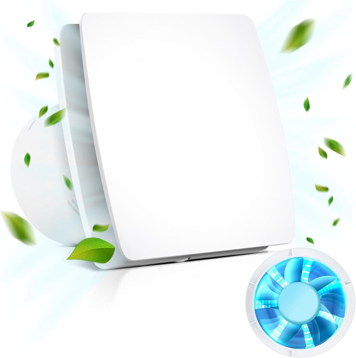 ApexArte® Afzuiging Badkamer - Buisventilator - Badkamerventilator met Vochtsensor -Wit