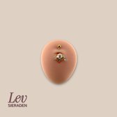 Lev Sieraden - Pendentif Marguerite et zircone 1,6x10 mm - piercing de nombril - Couleur or - Titane - vissé par l'extérieur
