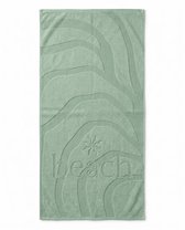 LINNICK Strandlaken Velours Katoen Sun Beach 100x200cm - light green - Strandlaken Groot - Strandlaken 100x200 - Strandlaken Katoen - Strandlaken Beach