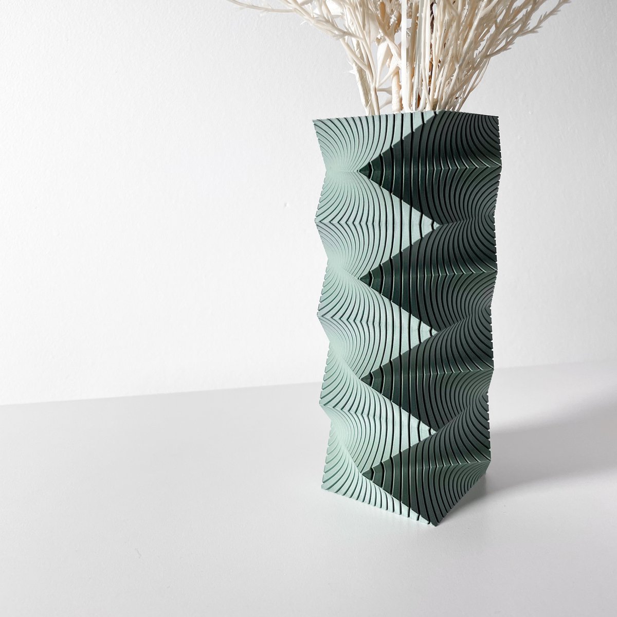 Skushy Vaas Anio - Geschikt voor Bouwbloemen - Japandi Designvaas voor Droogbloemen en Kunstbloemen - Sculpturale Decoratieve Vaas - Moderne Woondecoratie