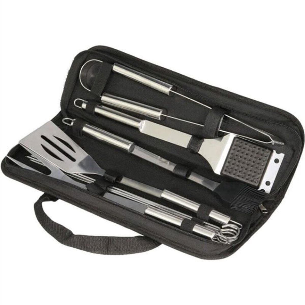 BBQ-gereedschapset - Opbergdoos Geschikt voor BBQ-accessoires van roestvrij staal - Draagbare BBQ-accessoires van roestvrij staal
