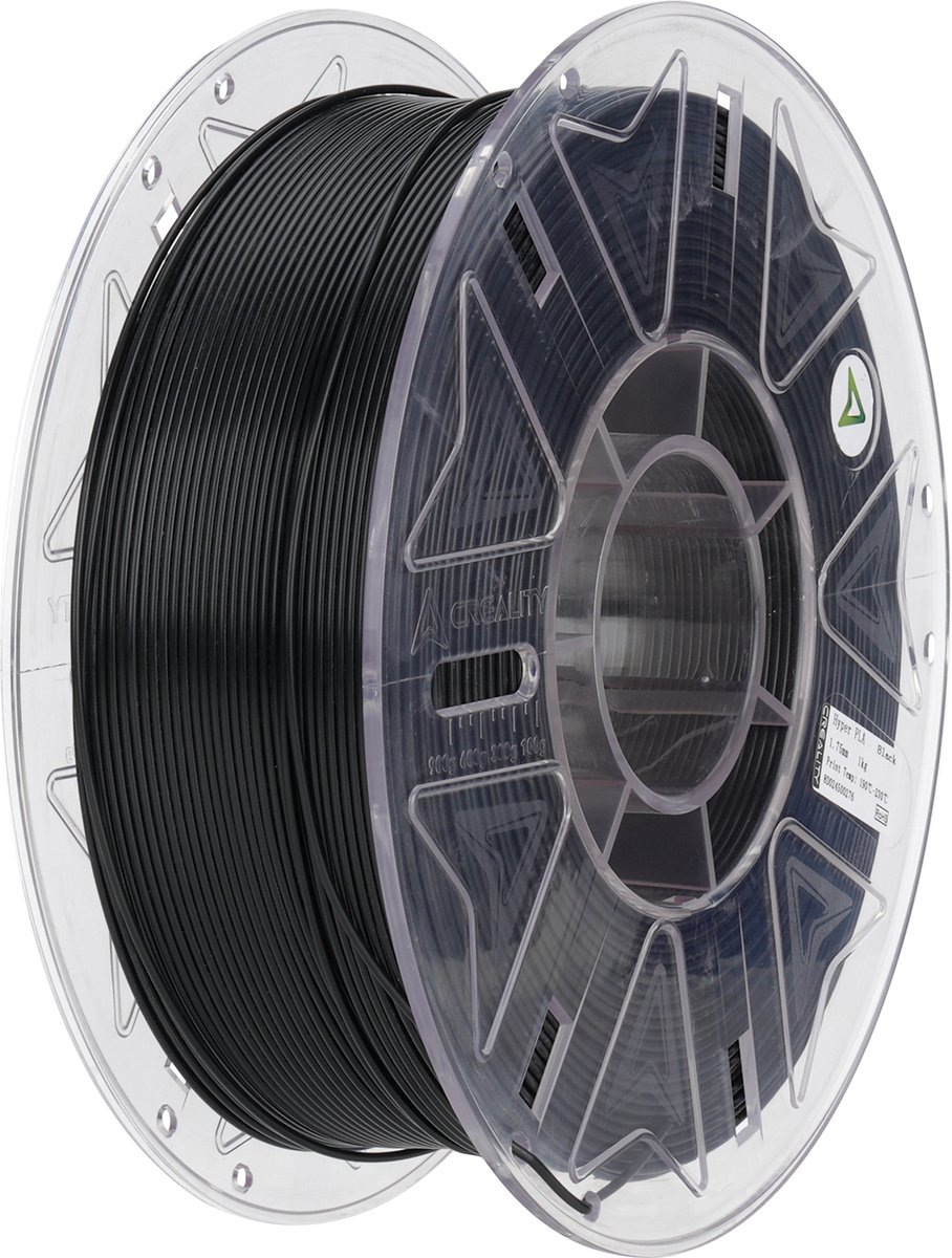 Creality Hyper PLA RFID 3D-Printer Filament - 1,75mm 1kg - Hoge Printsnelheid - RFID Herkenning - Strakke Printkwaliteit - Gebruiksvriendelijk PLA Materiaal - Zwart
