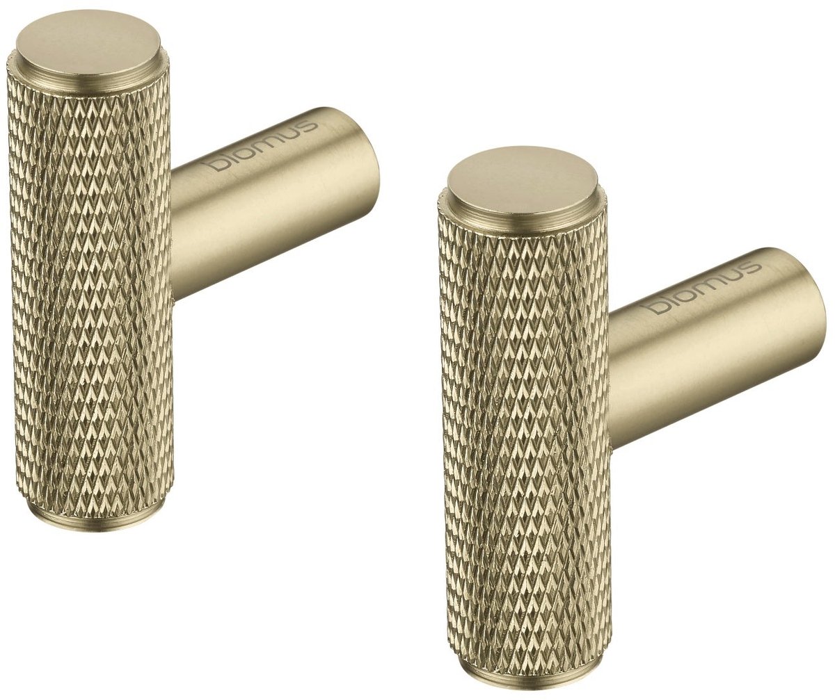 Rof Wandhaak Recht Brass | Goud