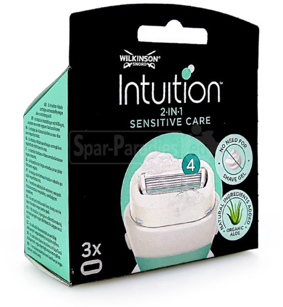 Wilkinson Sword Scheermesjes Intuition 2in1 Soap & Shave – Sensitive (3 stuks)