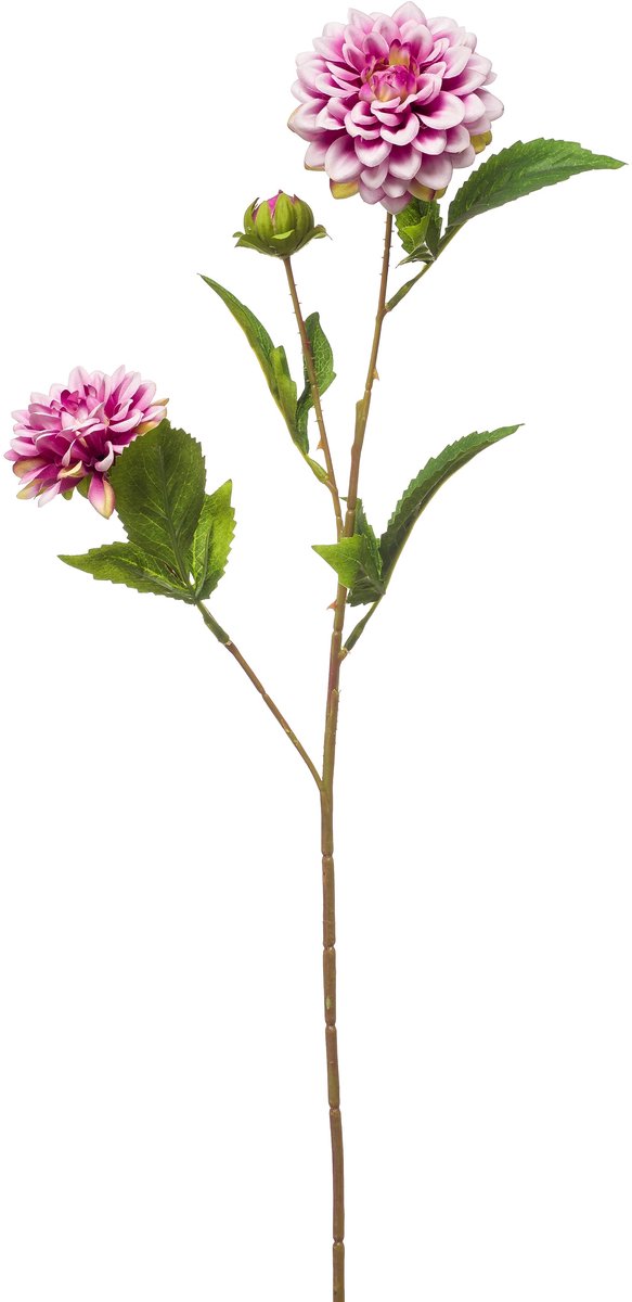 Emerald Kunstbloem Dahlia mini 68cm paars - Kunstplant voor binnen