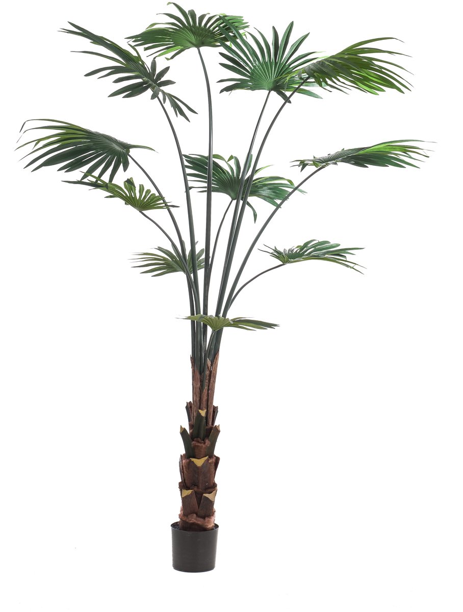 Emerald Kunstplant Livistona Palm 180cm - Kunstplant voor binnen Groen