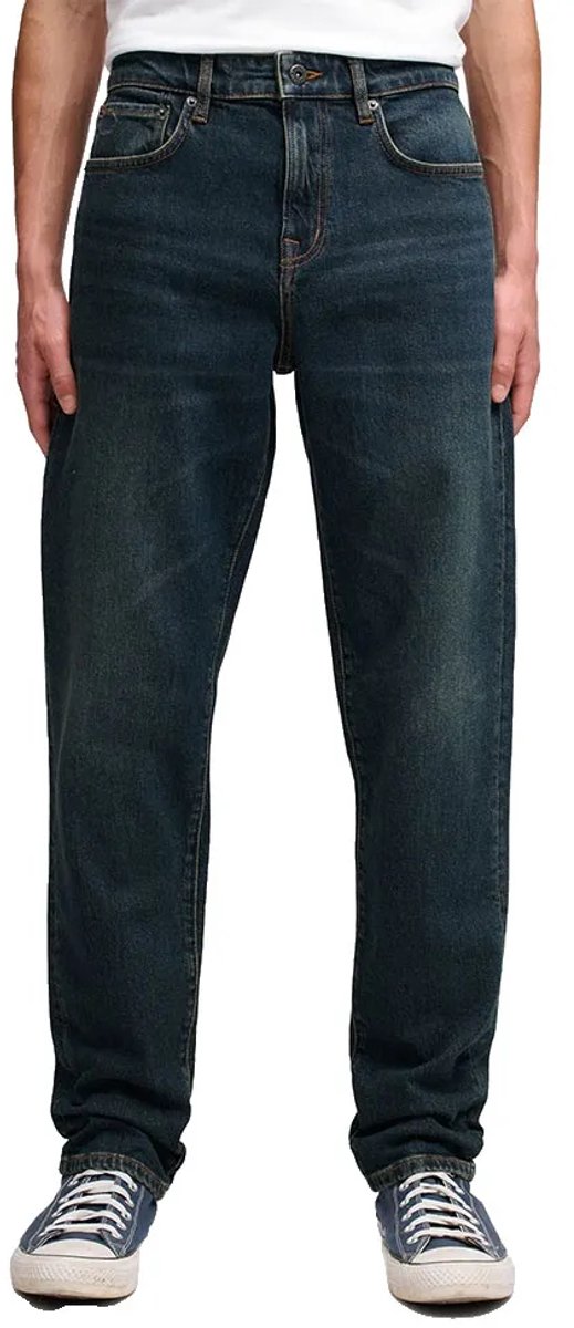 Superdry Vintage Tapered Spijkerbroek 34 32 Man Homestead Dark Indigo