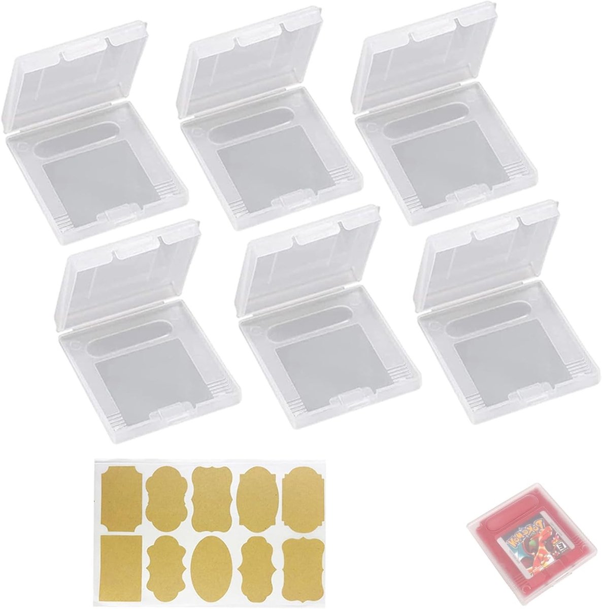 Transparante Stofdichte Plastic Beschermhoes voor Kaartspellen - Game Boy Colour Bescherming (Set van 8)