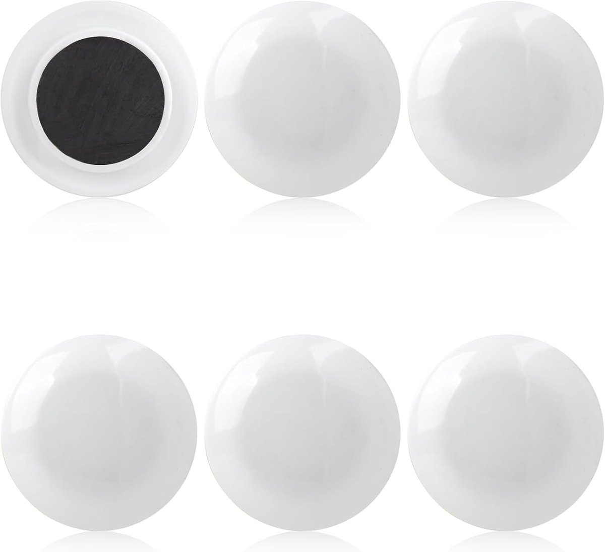 Magnetische Douchegordijn Gewichten - 6 Stuks, 4cm Ronde Magneten, Roestvrij, Waterdicht en Duurzaam voor Stabiliteit en Comfort