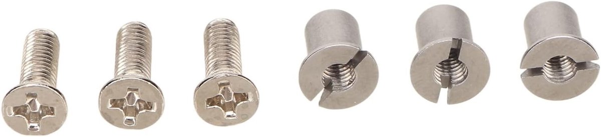Universele 10.5 X 1/4 NAB Hub Tape Reel Schroeven Set, 3 Stuks voor RMGI Bandrecorders, Inclusief Schroeven en Moffen voor Tape Machines