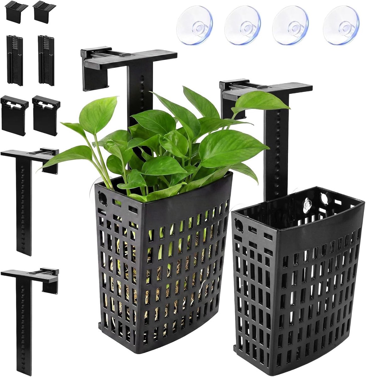 Verstelbare plantenhouder voor aquaria, ideaal voor zoetwaterplanten en aquascaping decoratie, geschikt voor diverse aquariumlandschappen