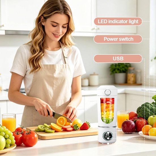 Mini Blender - Smoothie Maker - Draagbare Blender - Keukenaccessoire van MINI — afbeelding 4