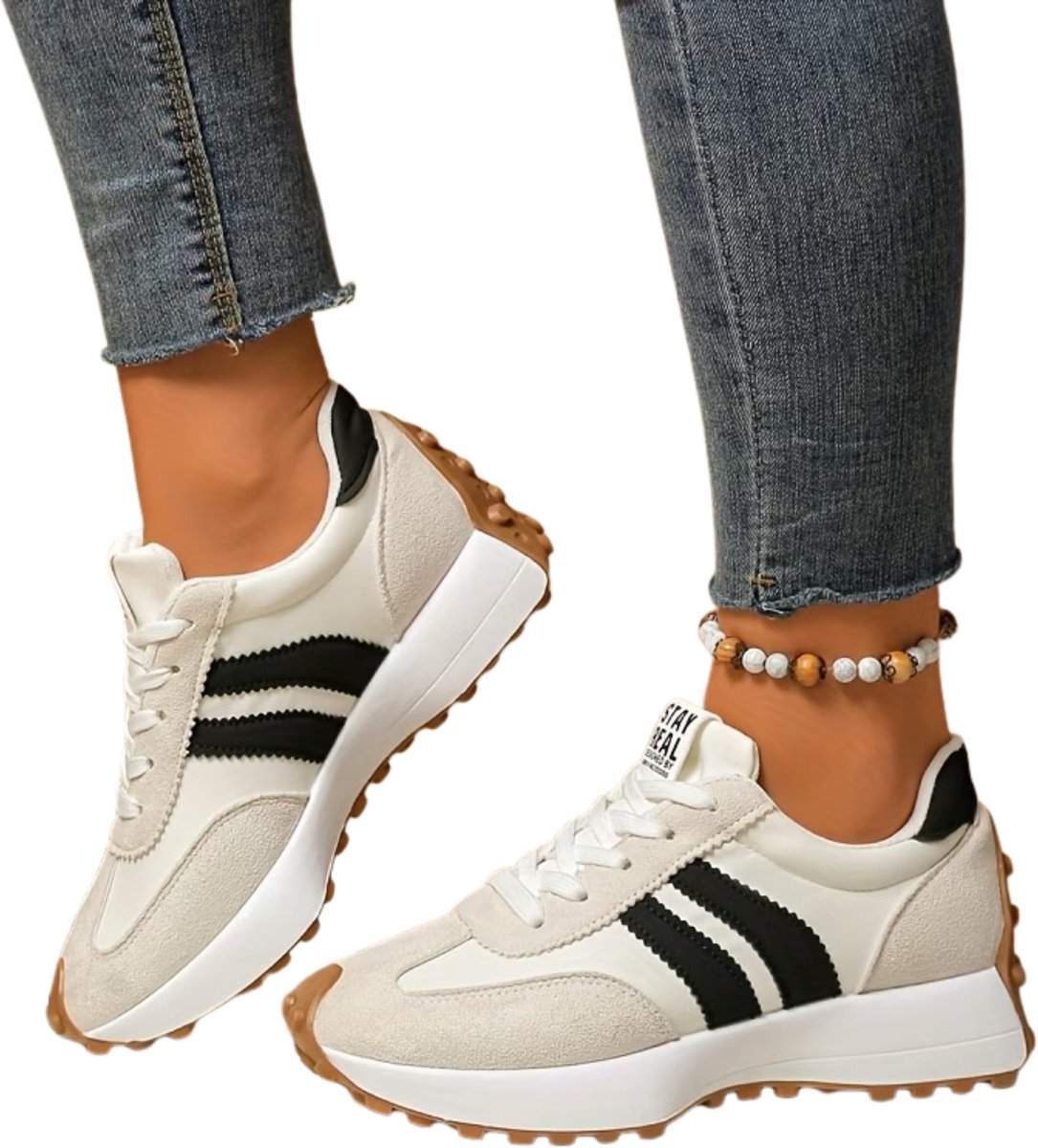 Currero Schoenen Dames Sneakers Comfortabel Slippers Casual Volwassenen 41.5 Beige