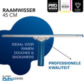 KT Cleaning - Raamtrekker Professioneel 45cm met Ergo Handvat - Raamwisser met Verwisselbaar Rubber - Douchewisser voor een streepvrij effect – Ramenwasser